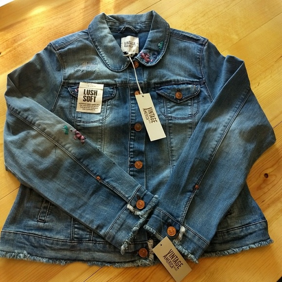 vintage america blues jean jacket